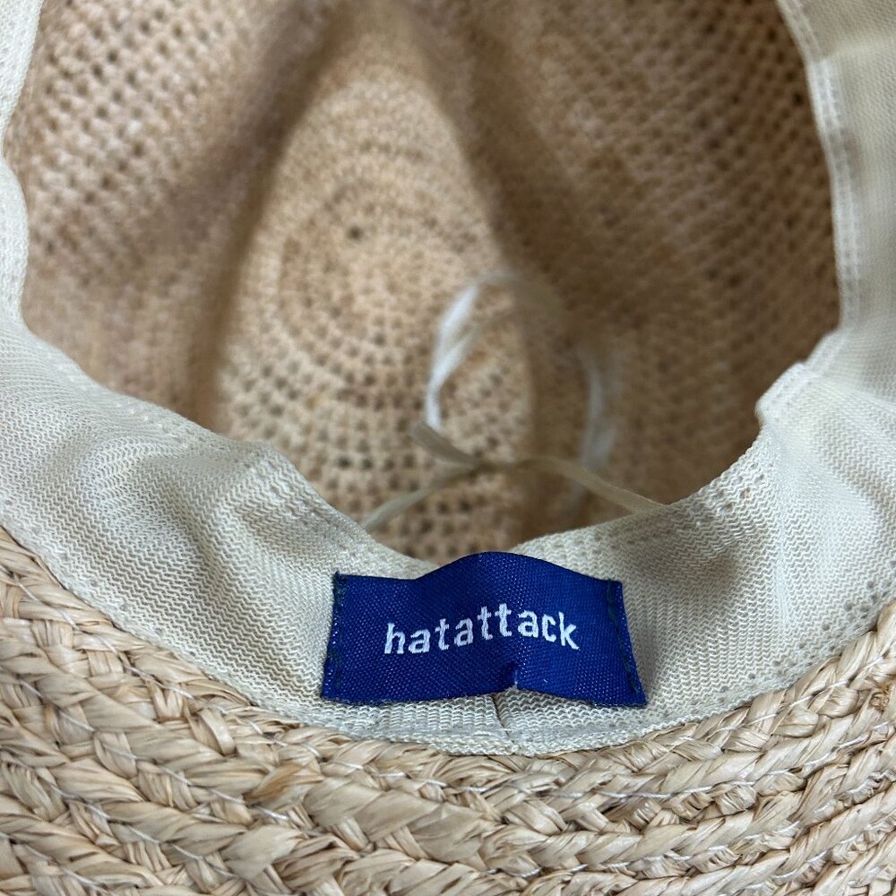 Hat Attack Mixed Raffia Continental Hat - image 5